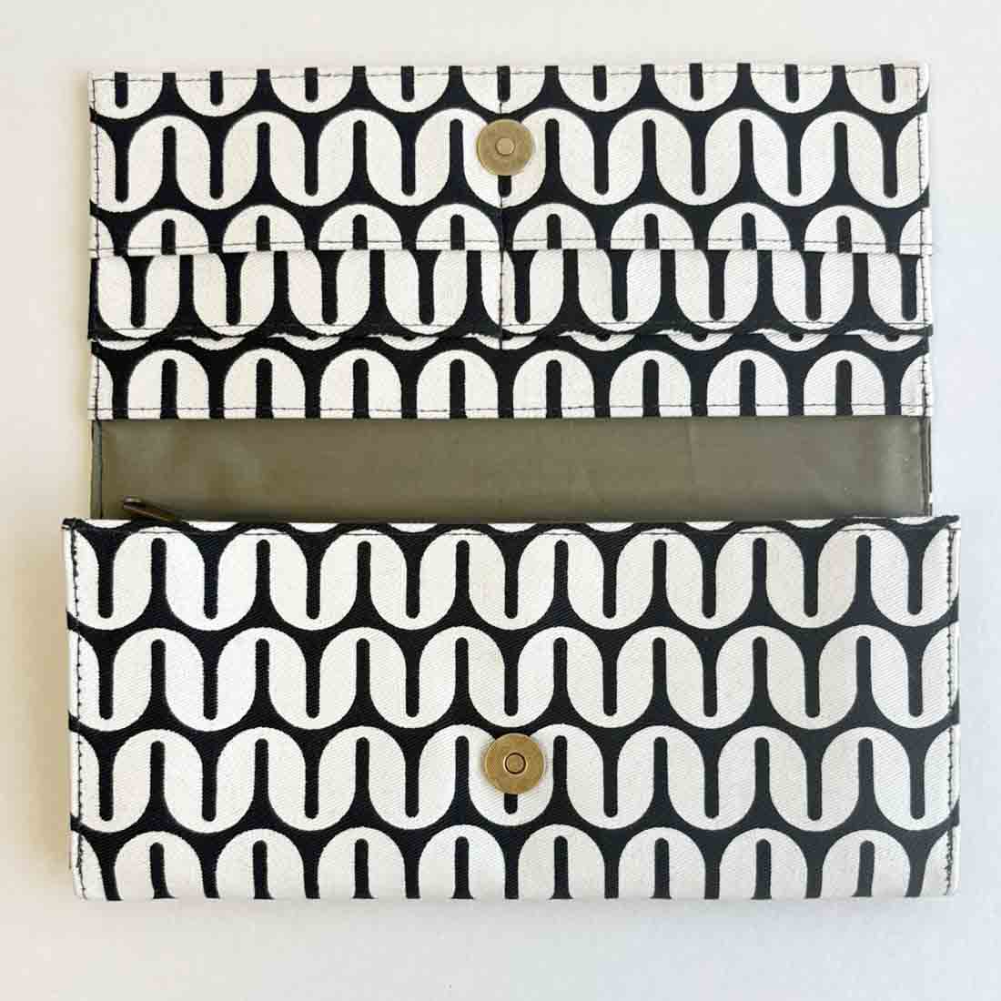 Canvas Wallet - Geometric - Fair Trade Long Wallet
