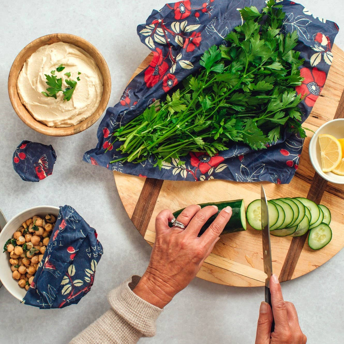 Bee's Wrap - Cut-to-Size Roll - Botanical Print