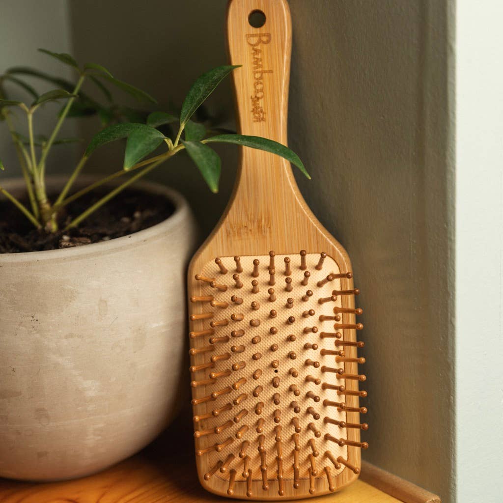 Bamboo Switch - Bamboo Paddle Hairbrush - Square | Haircare Bestseller