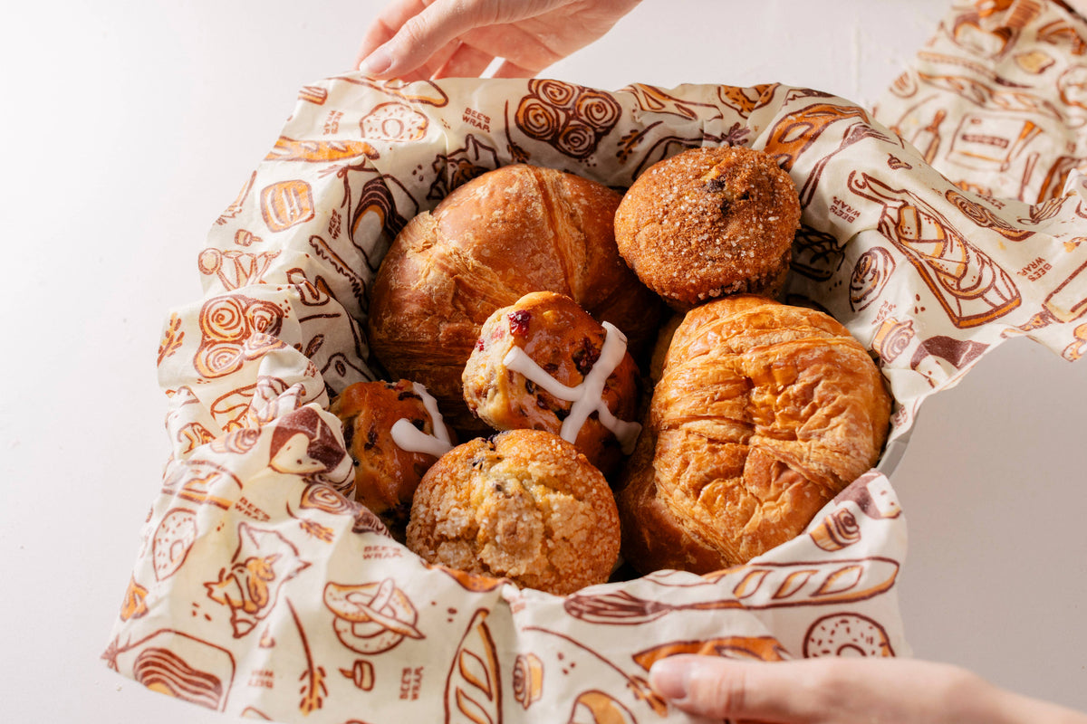 Bee's Wrap - New! Bakery Lane - Bread Wrap, Seasonal Print