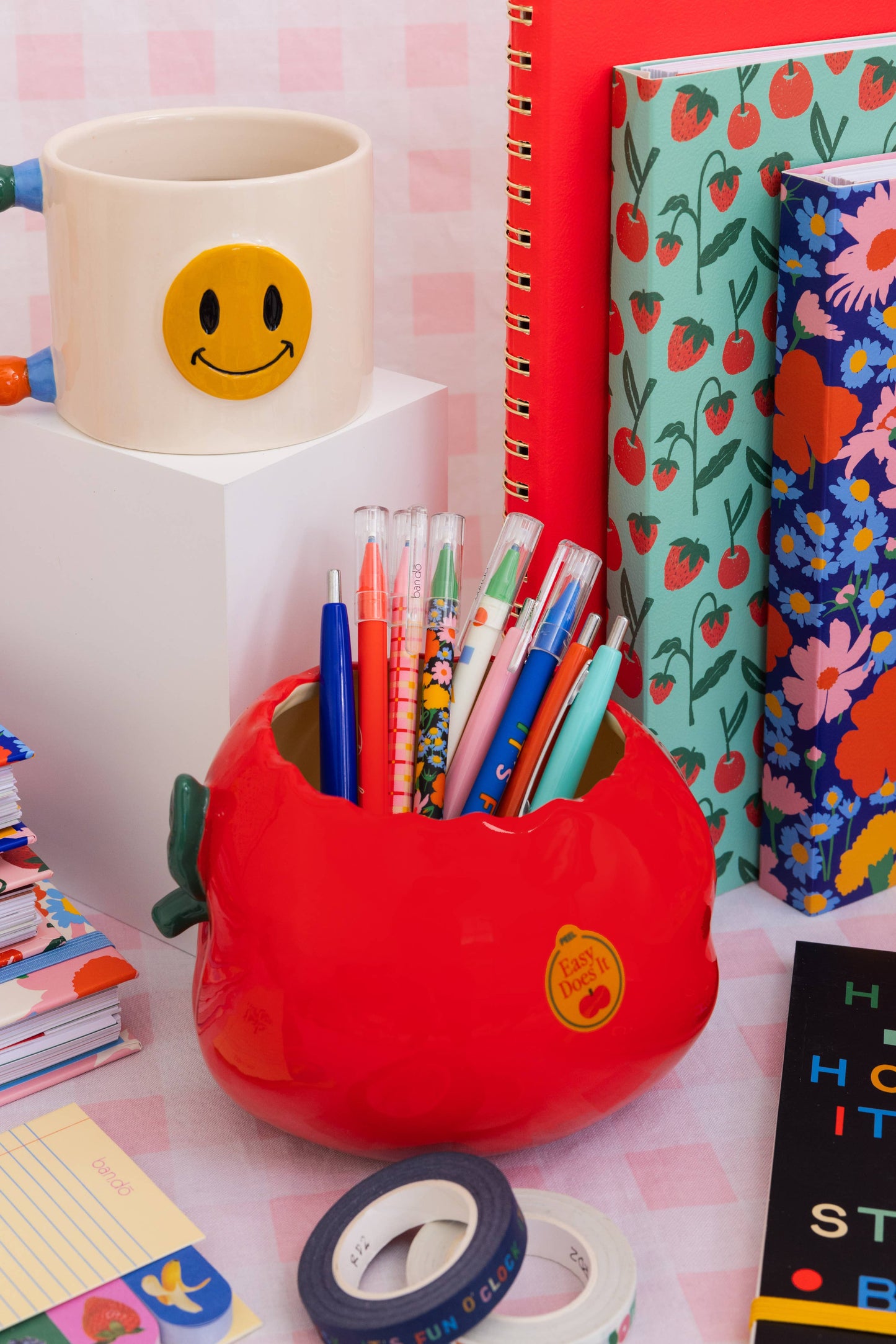 Ban.do - Ceramic Pencil Cup, Apple
