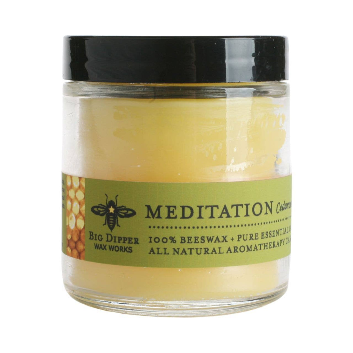 Big Dipper Wax Works - Apothecary Glass Candle – Pure Beeswax Aromatherapy – 3.2oz