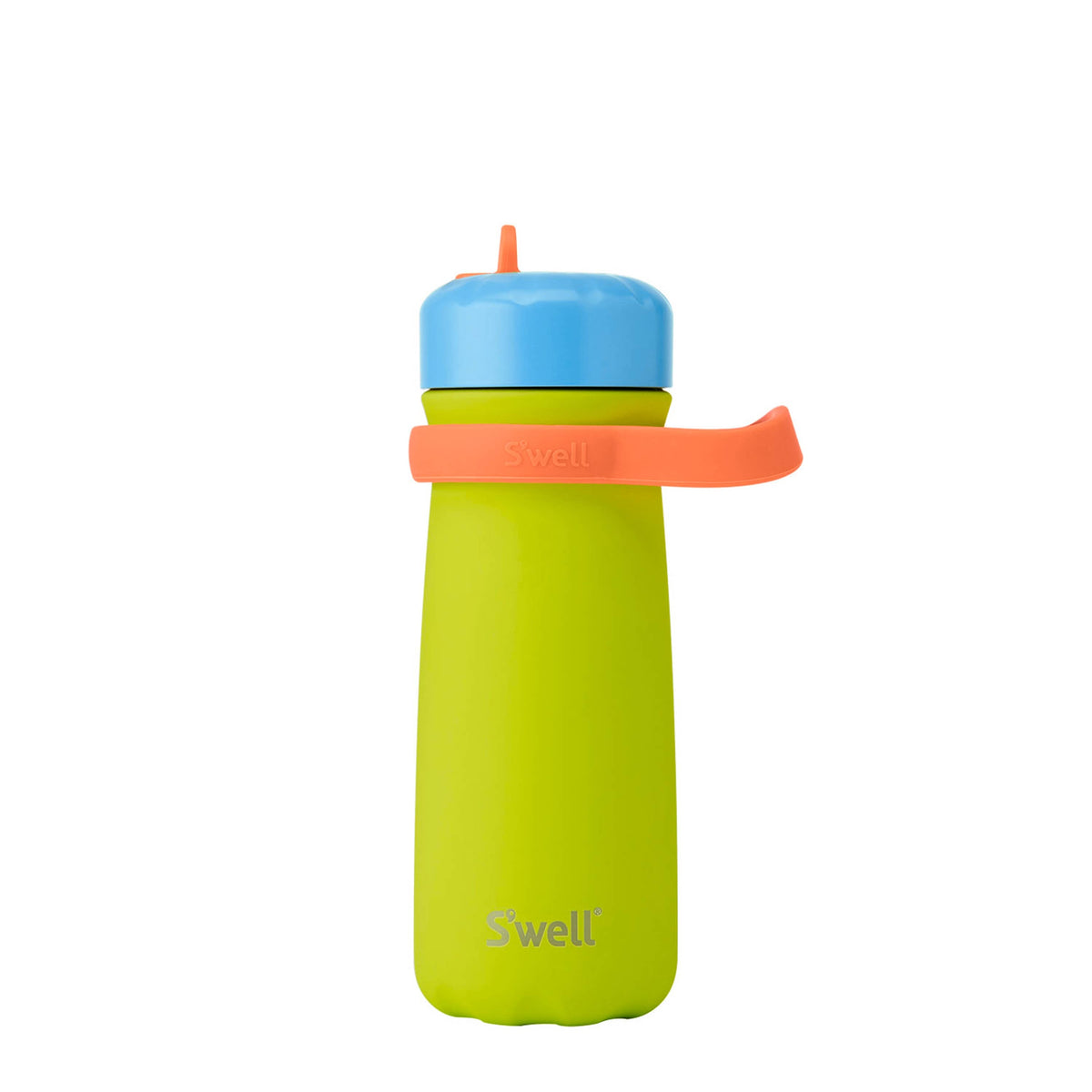 16oz Lime Sherbet Traveler with Flip Straw Lid
