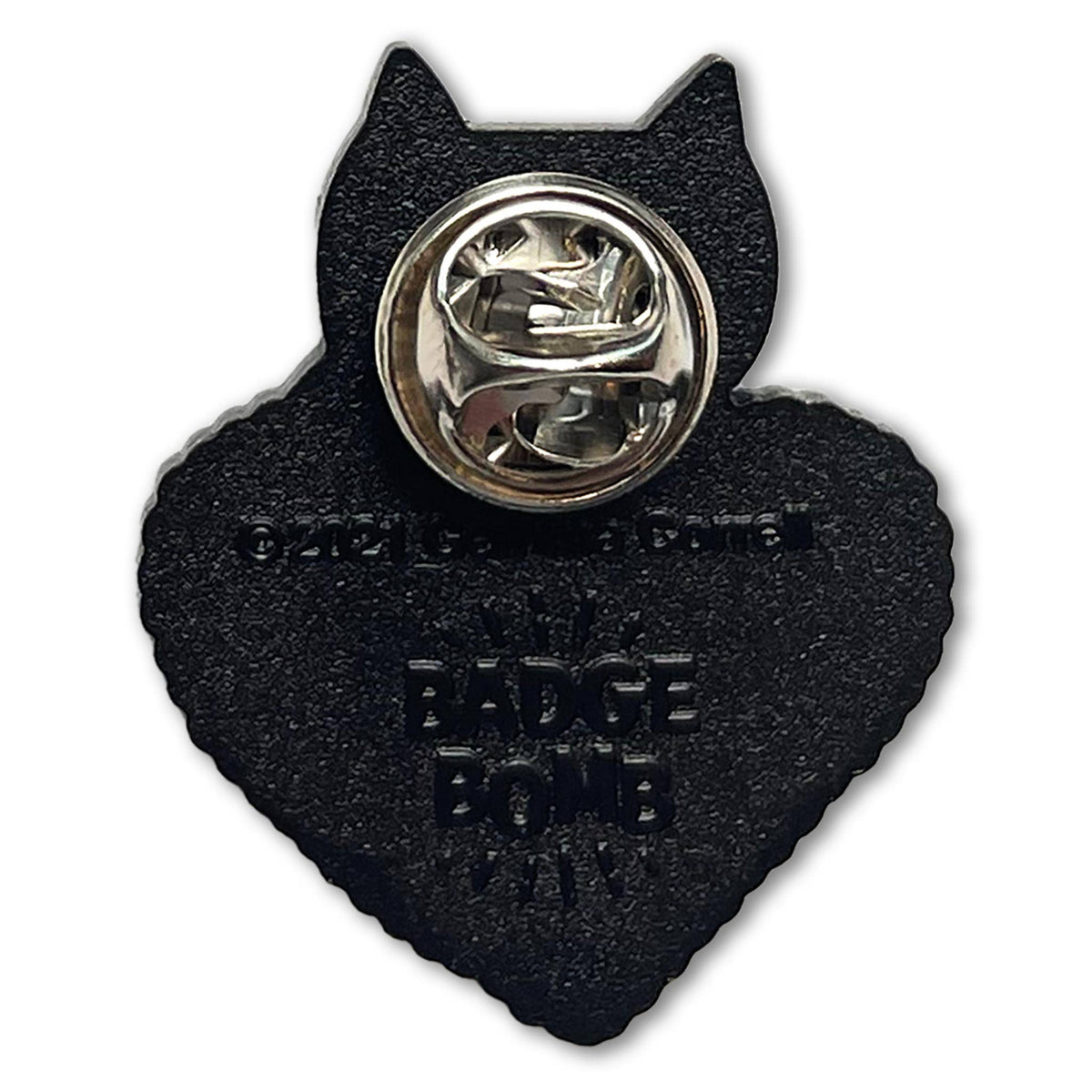 Badge Bomb - I Hate You The Least Cat Valentine's Day Heart Enamel Pin