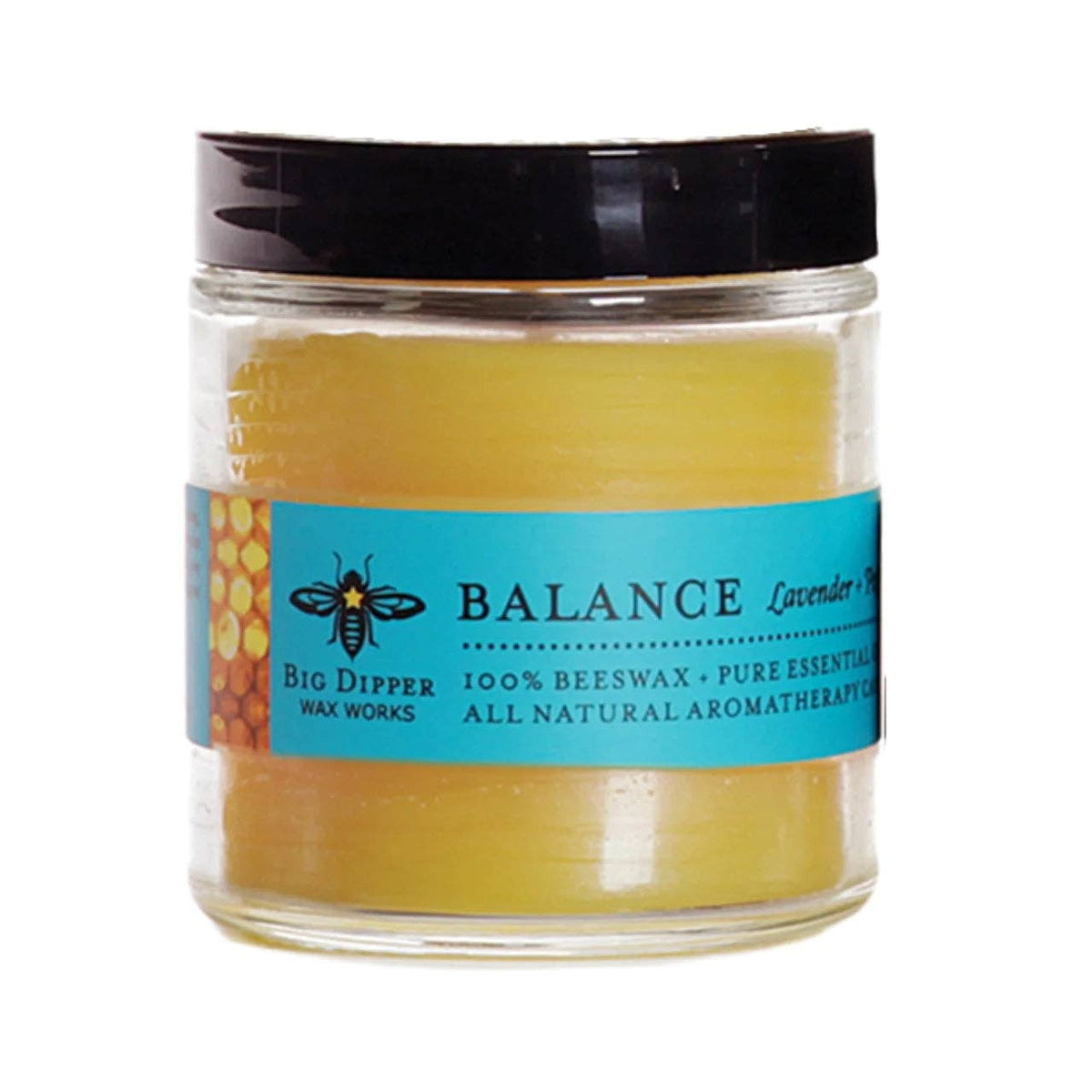 Big Dipper Wax Works - Apothecary Glass Candle – Pure Beeswax Aromatherapy – 3.2oz