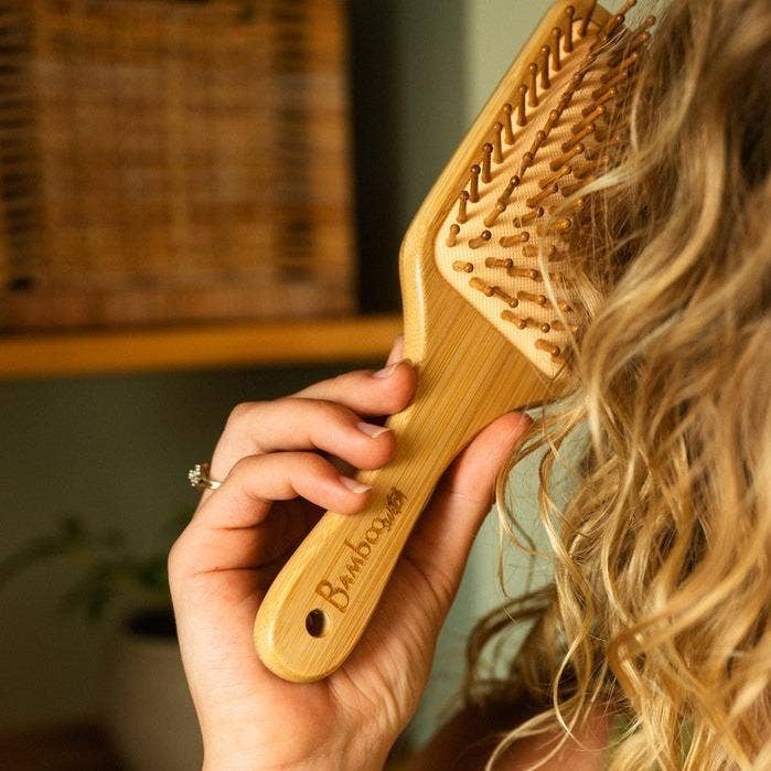 Bamboo Switch - Bamboo Paddle Hairbrush - Square | Haircare Bestseller