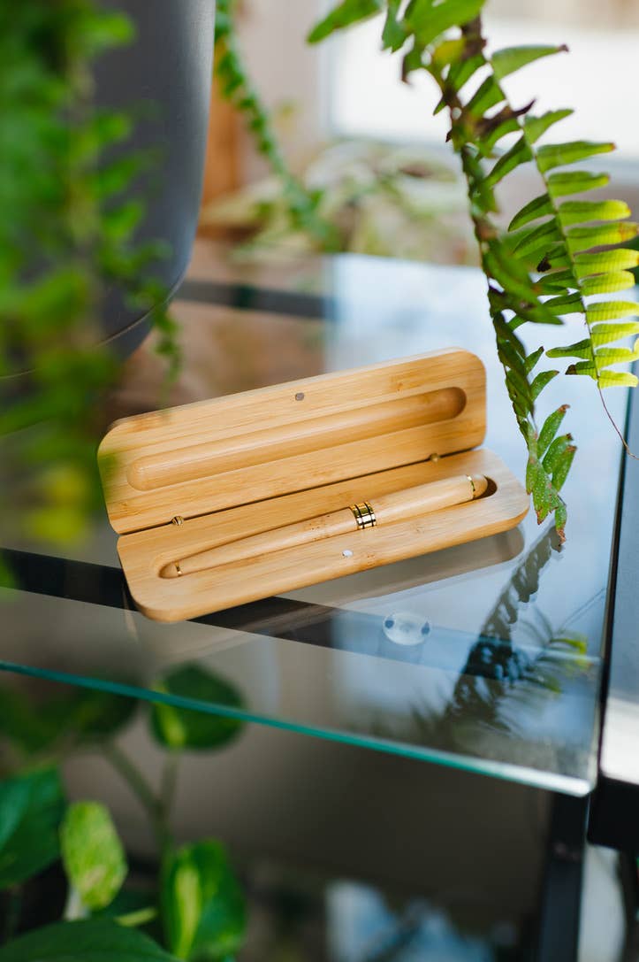 Bamboo Switch - Bamboo Pen Case Set | Stationary Gift Bestseller