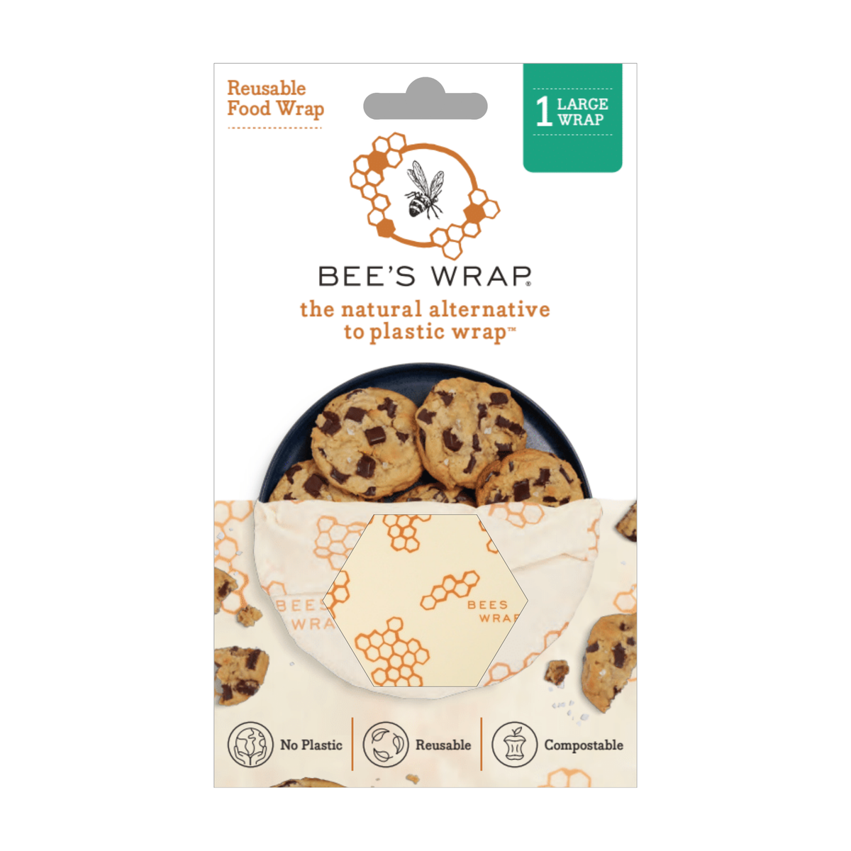 Bee's Wrap - Large Wrap - Honeycomb Print