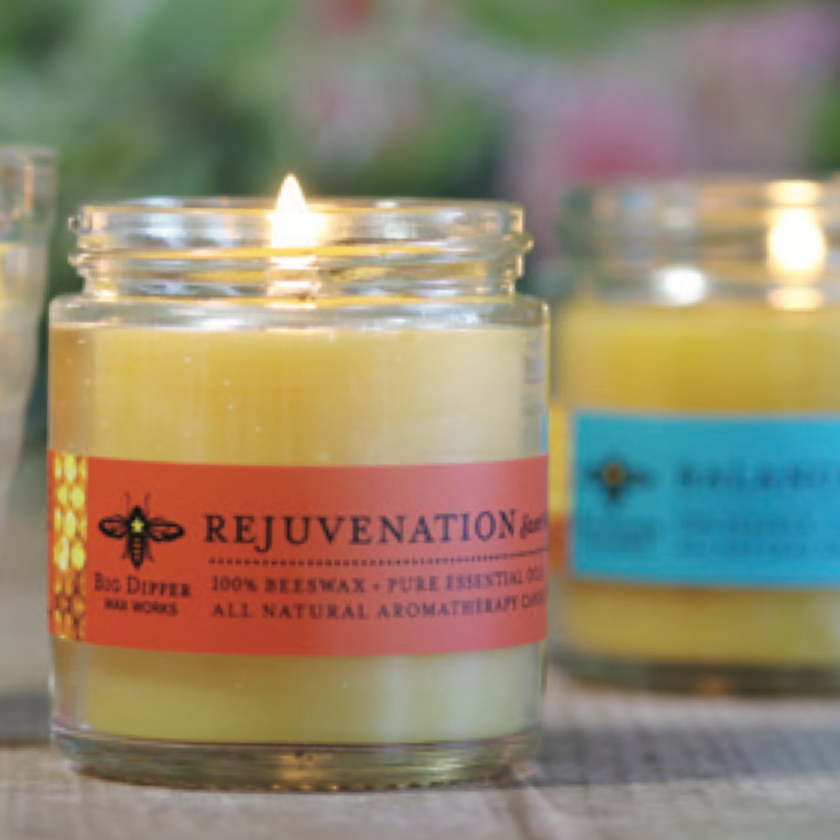 Big Dipper Wax Works - Apothecary Glass Candle – Pure Beeswax Aromatherapy – 3.2oz