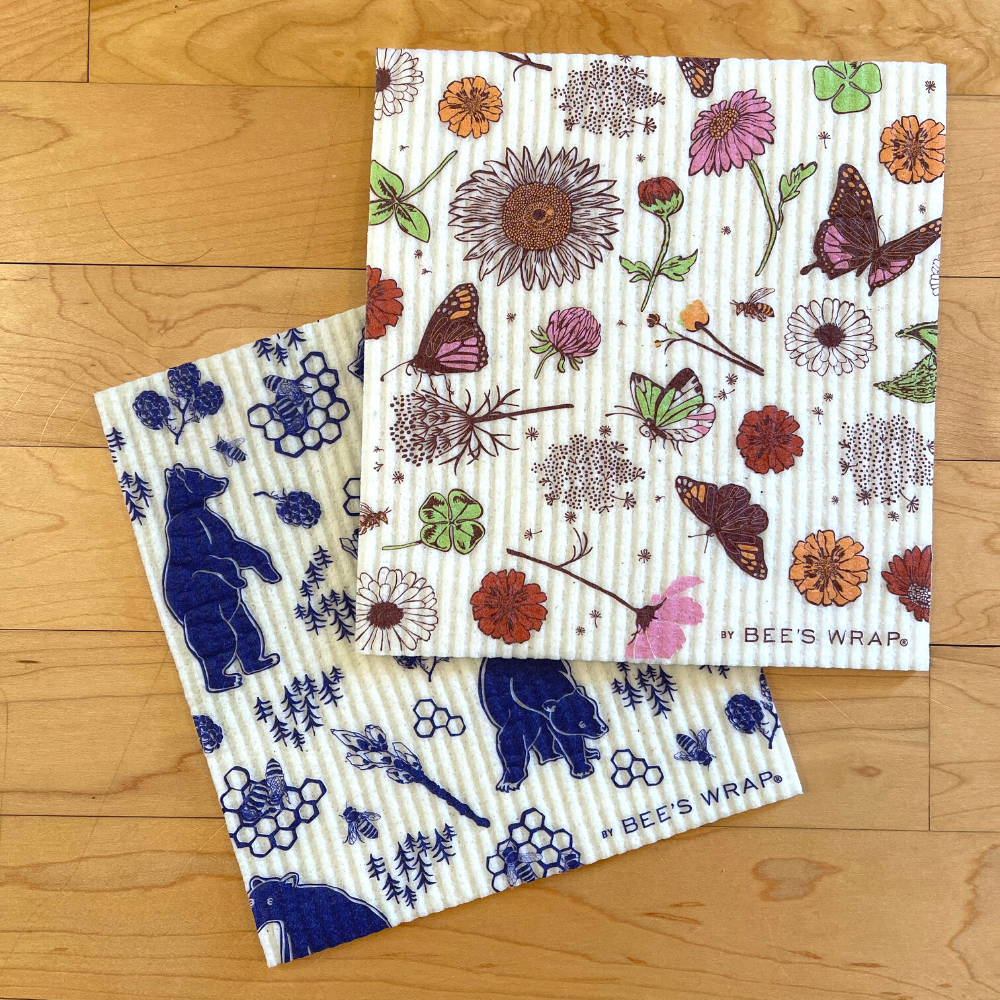 Bee's Wrap - Swedish Dishcloth 3 Pack - Original Mixed Prints