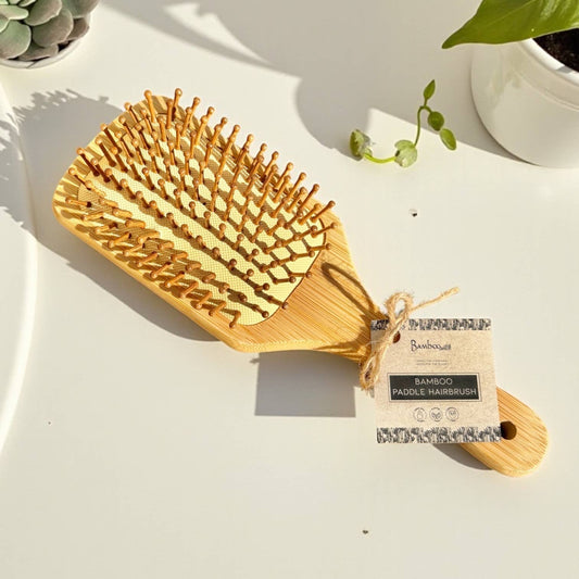 Bamboo Switch - Bamboo Paddle Hairbrush - Square | Haircare Bestseller