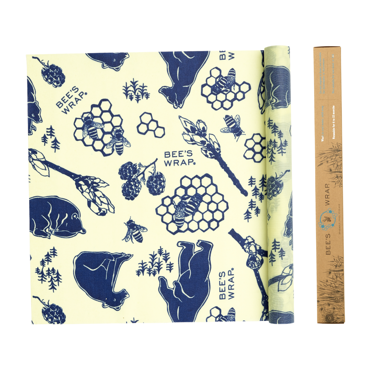 Bee's Wrap - Cut-to-Size Roll - Bees & Bears