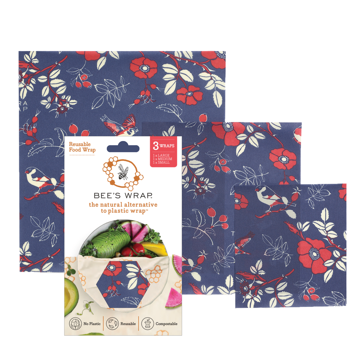 Bee's Wrap - Assorted 3 Pack - Botanical