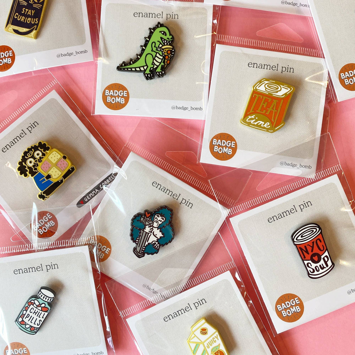 Badge Bomb - Wild Bear Enamel Pin