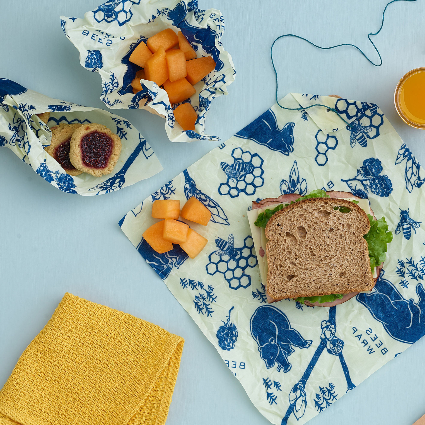Bee's Wrap - Lunch Pack - Bees & Bears Print