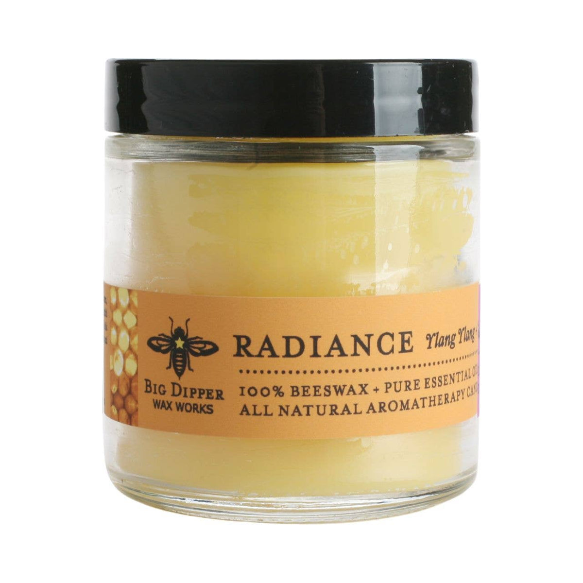 Big Dipper Wax Works - Apothecary Glass Candle – Pure Beeswax Aromatherapy – 3.2oz