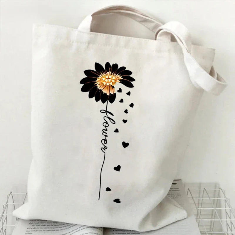 Witchy Floral & Moon Tote Bags