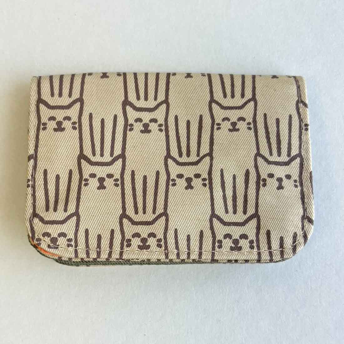 Cotton Card Holder -  Cat Prints