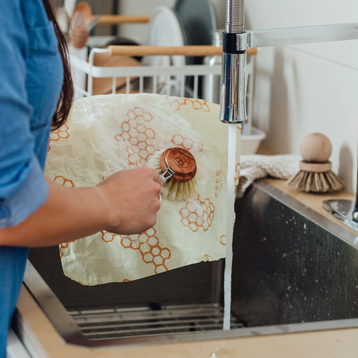 Bee's Wrap - Large Wrap - Honeycomb Print