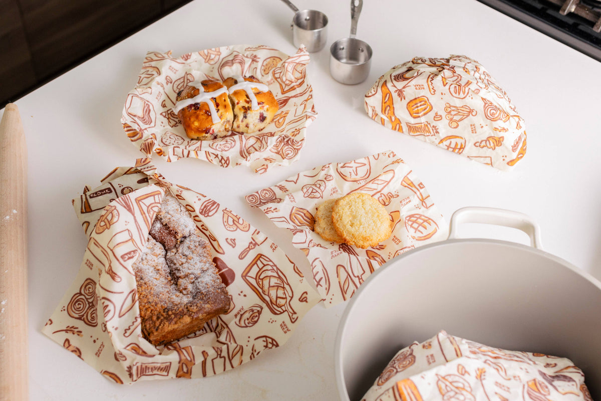 Bee's Wrap - New! Bakery Lane - Assorted 3 Pack - Seasonal Print
