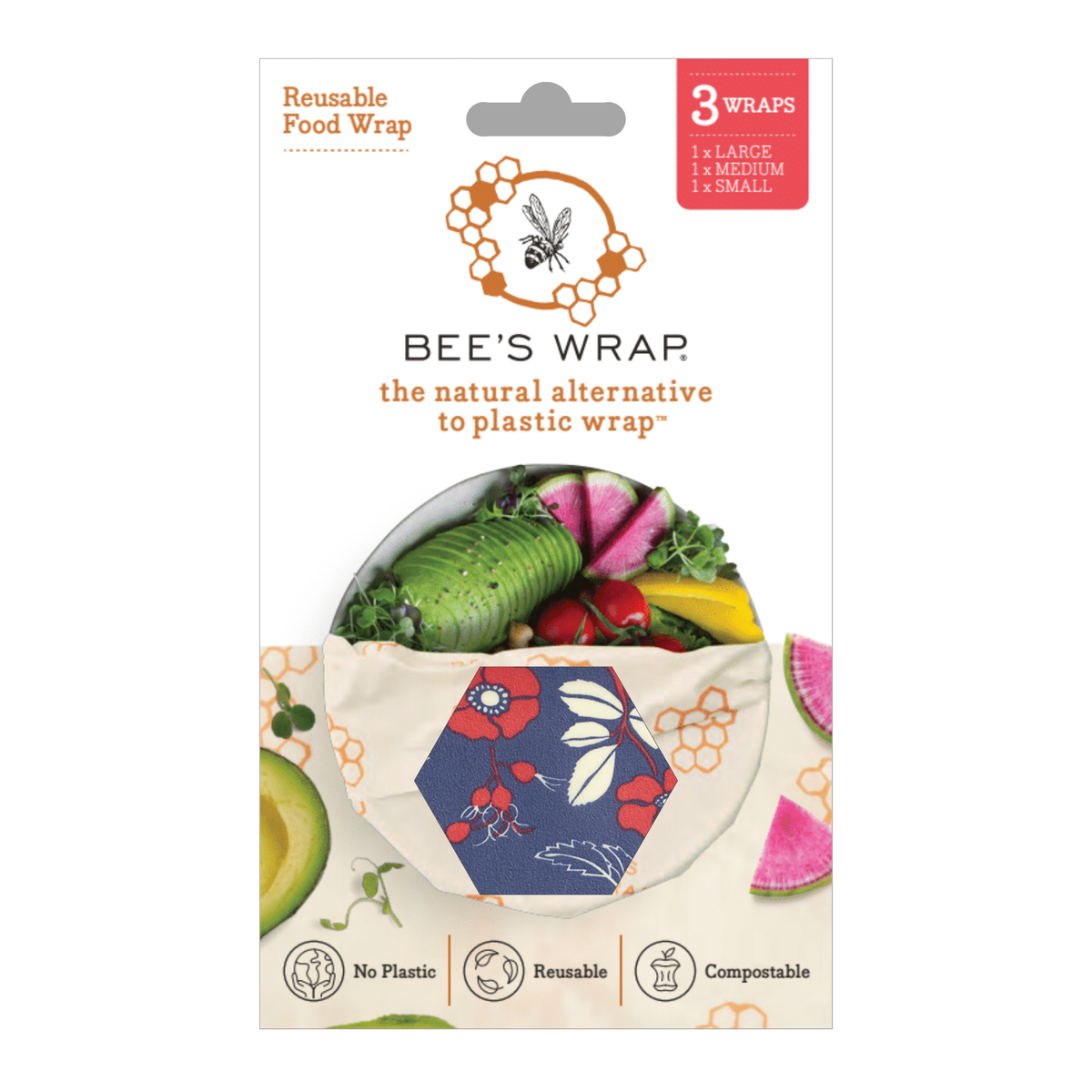Bee's Wrap - Assorted 3 Pack - Botanical