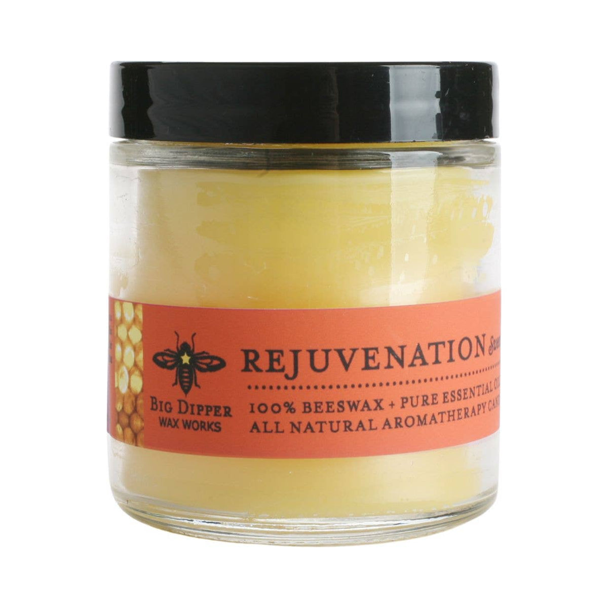 Big Dipper Wax Works - Apothecary Glass Candle – Pure Beeswax Aromatherapy – 3.2oz
