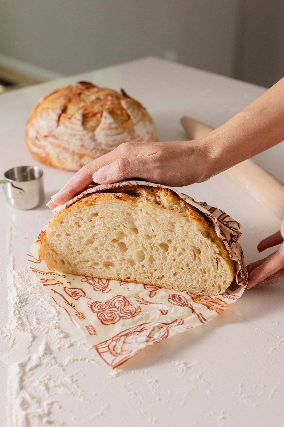 Bee's Wrap - New! Bakery Lane - Bread Wrap, Seasonal Print