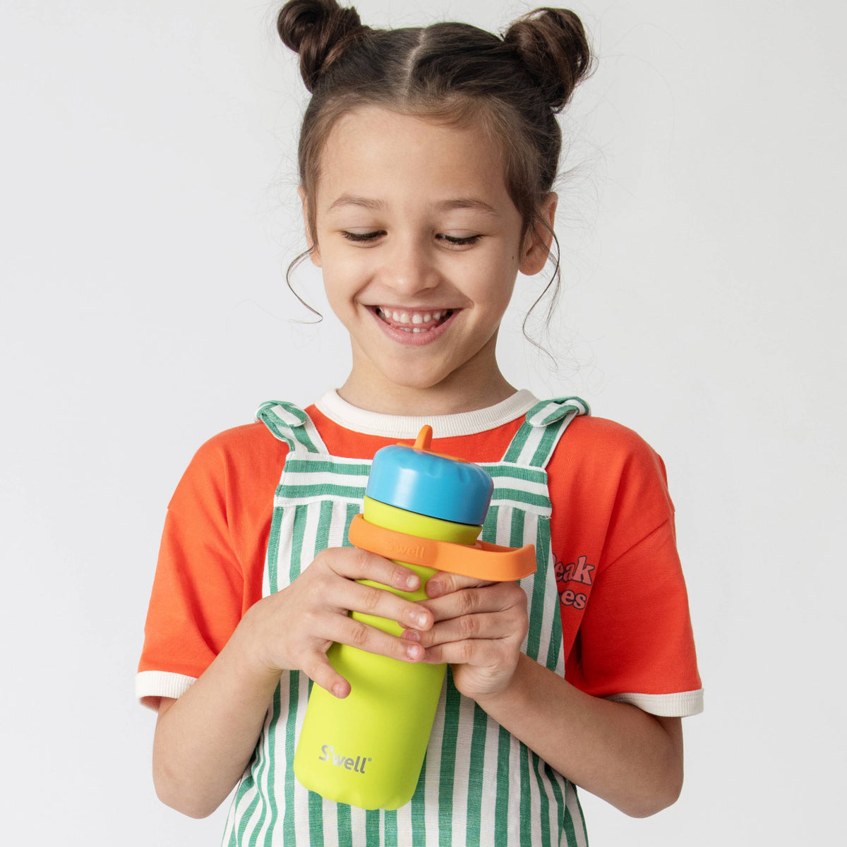 16oz Lime Sherbet Traveler with Flip Straw Lid