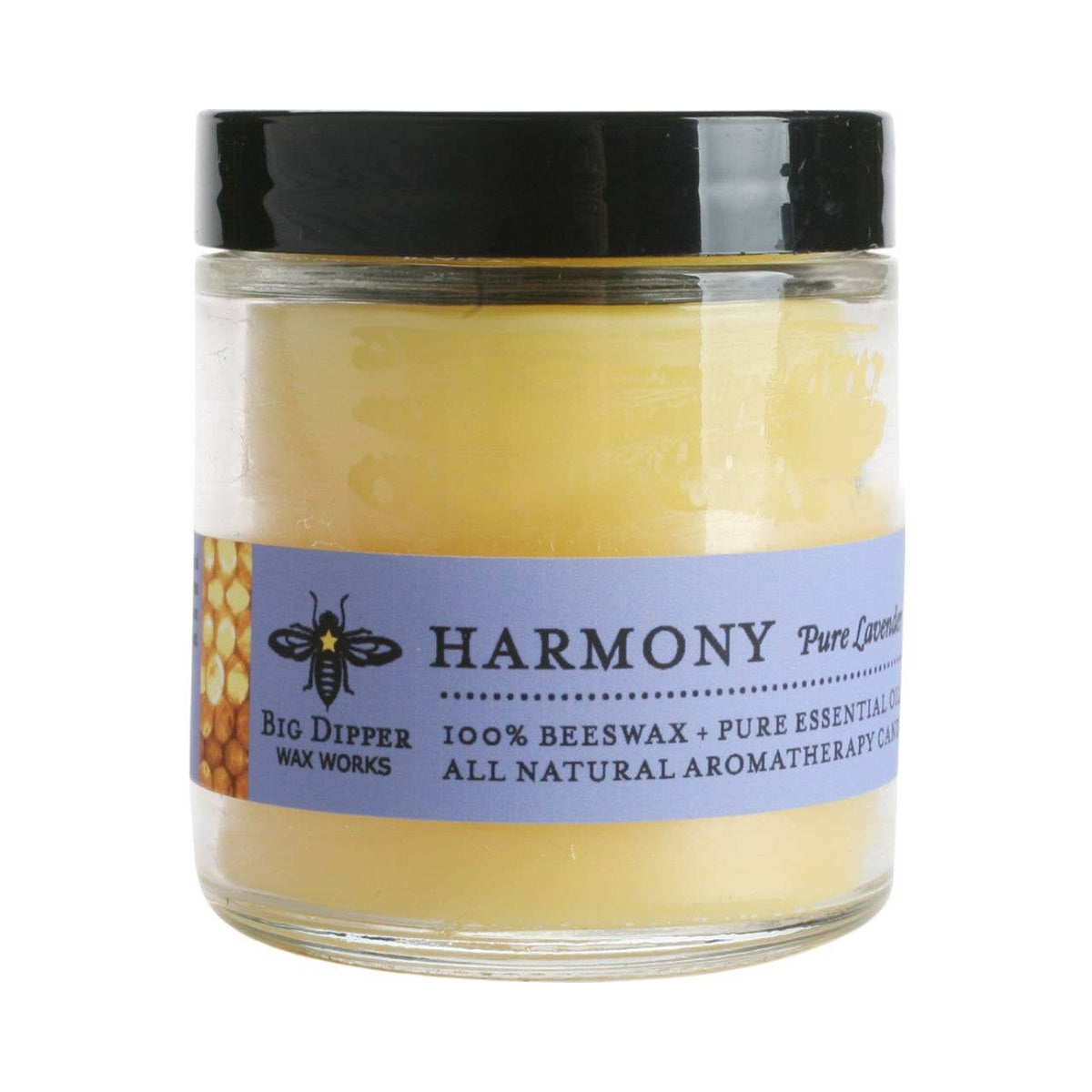 Big Dipper Wax Works - Apothecary Glass Candle – Pure Beeswax Aromatherapy – 3.2oz