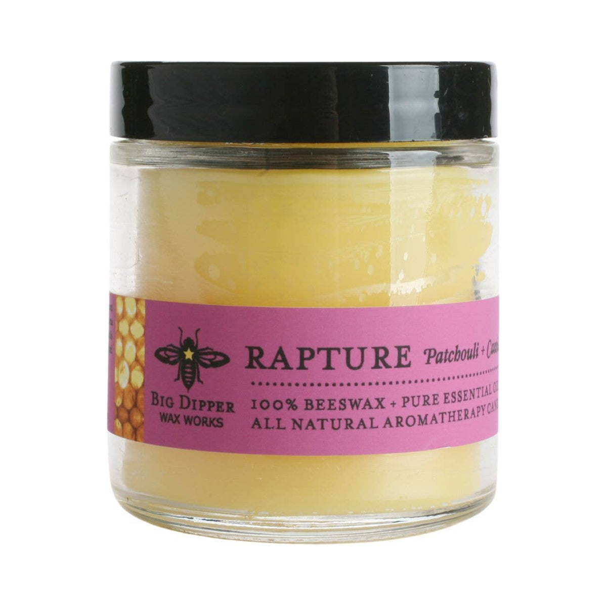 Big Dipper Wax Works - Apothecary Glass Candle – Pure Beeswax Aromatherapy – 3.2oz