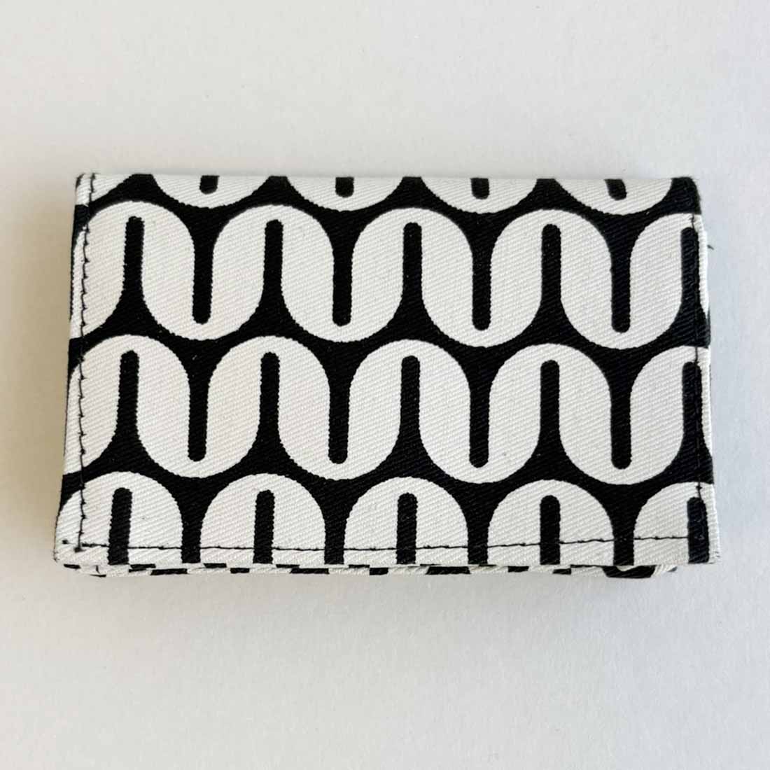 Canvas Card Holder -  Retro Prints - Slim Vegan Wallet