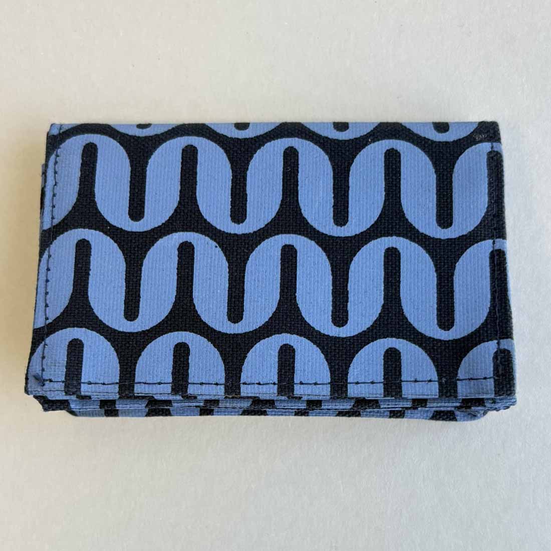 Canvas Card Holder -  Retro Prints - Slim Vegan Wallet