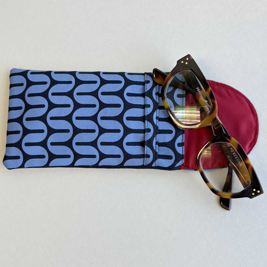 Canvas Eyeglass Case - Geometric Prints