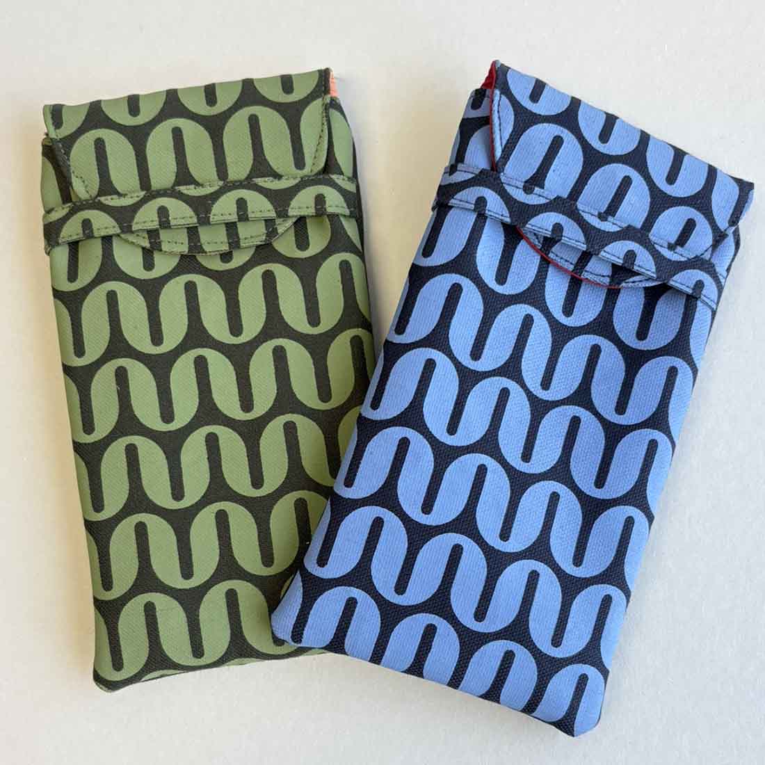 Canvas Eyeglass Case - Geometric Prints