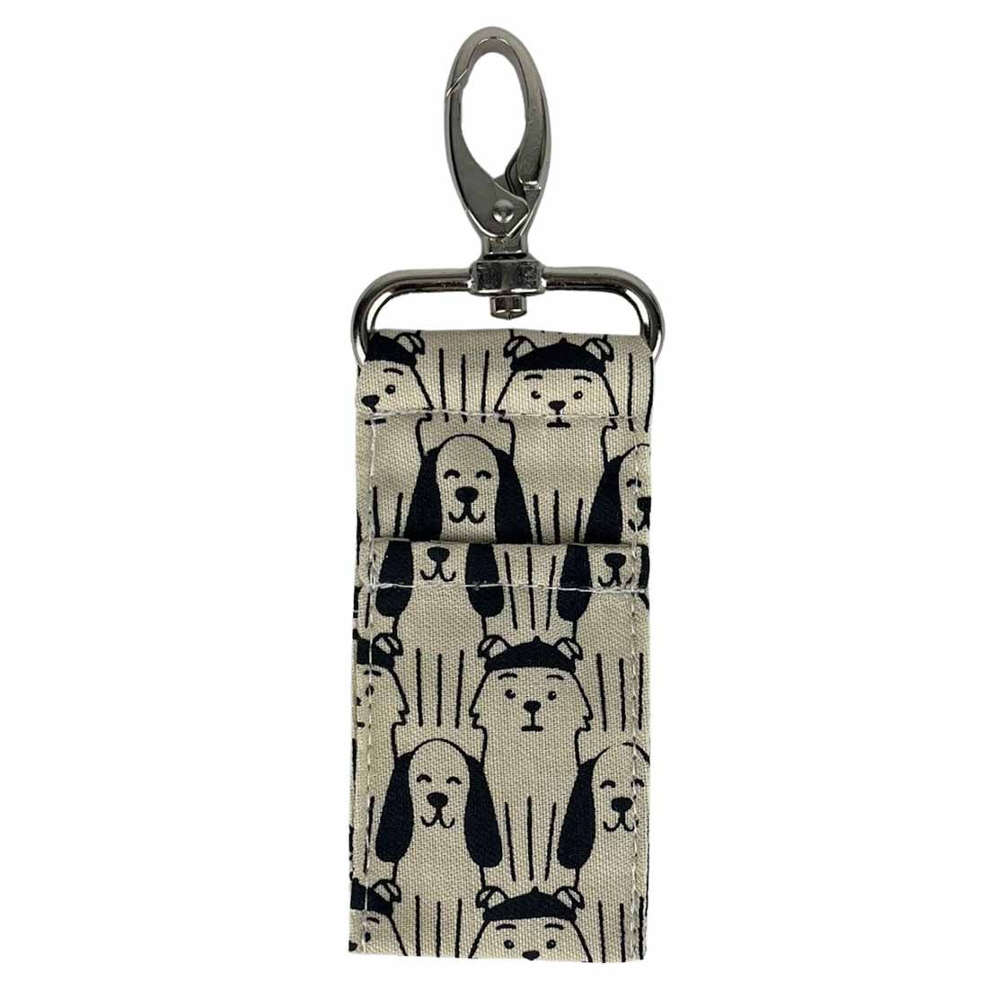 Cotton Canvas Lip Balm Bag -  Dog Prints