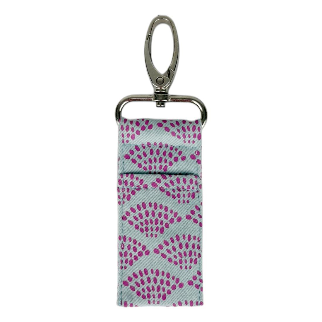 Cotton Canvas Lip Balm Bag -  Spring Dots