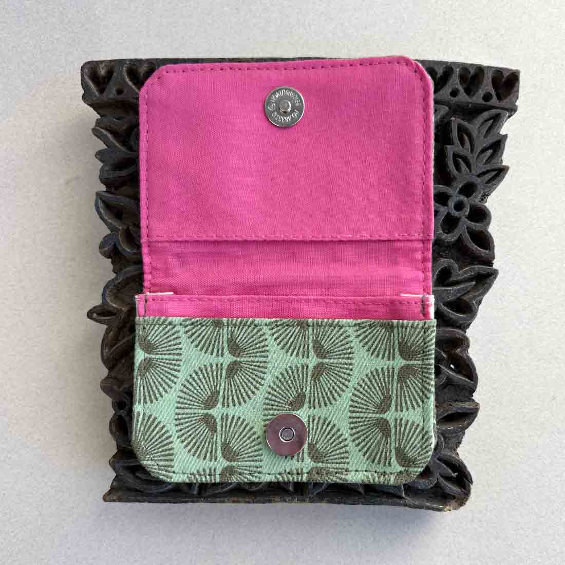 Cotton Card Holder - Retro Geo Prints