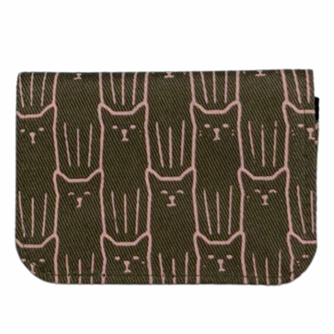 Cotton Card Holder -  Cat Prints