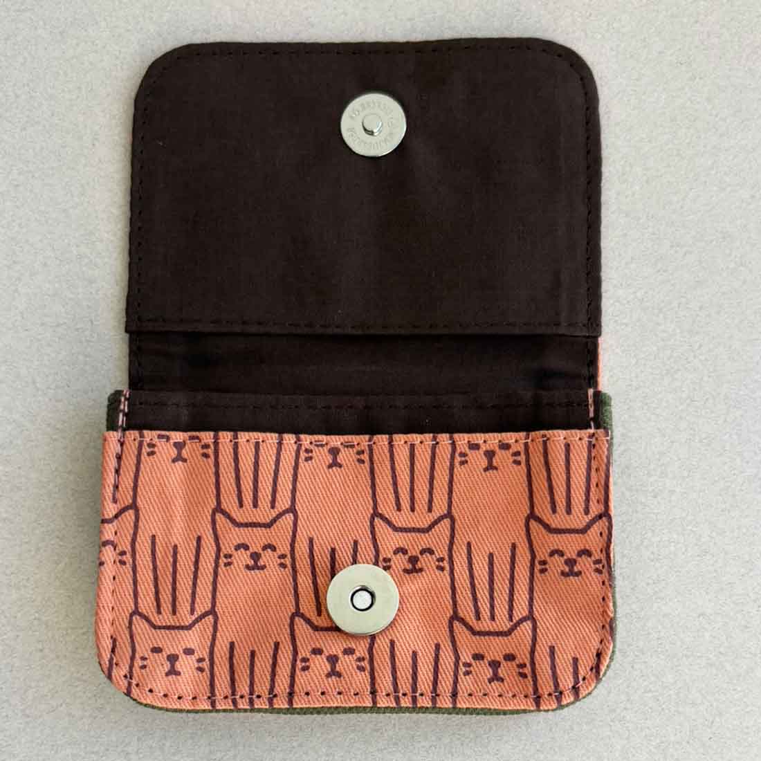 Cotton Card Holder -  Cat Prints