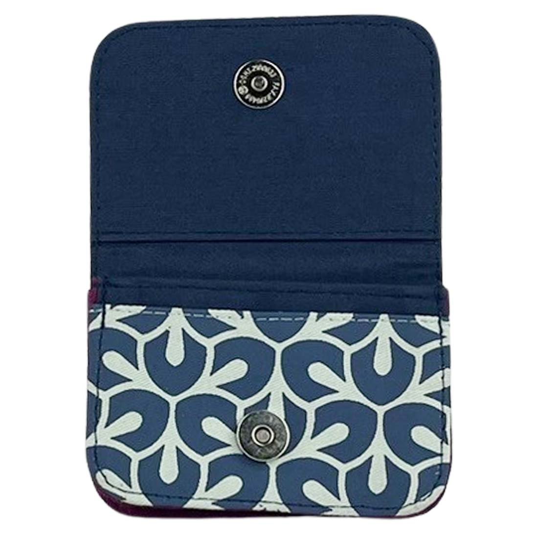Cotton Card Holder - Leaf Prints