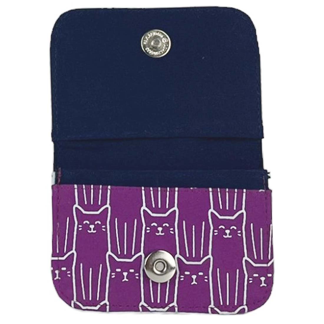 Cotton Card Holder -  Cat Prints