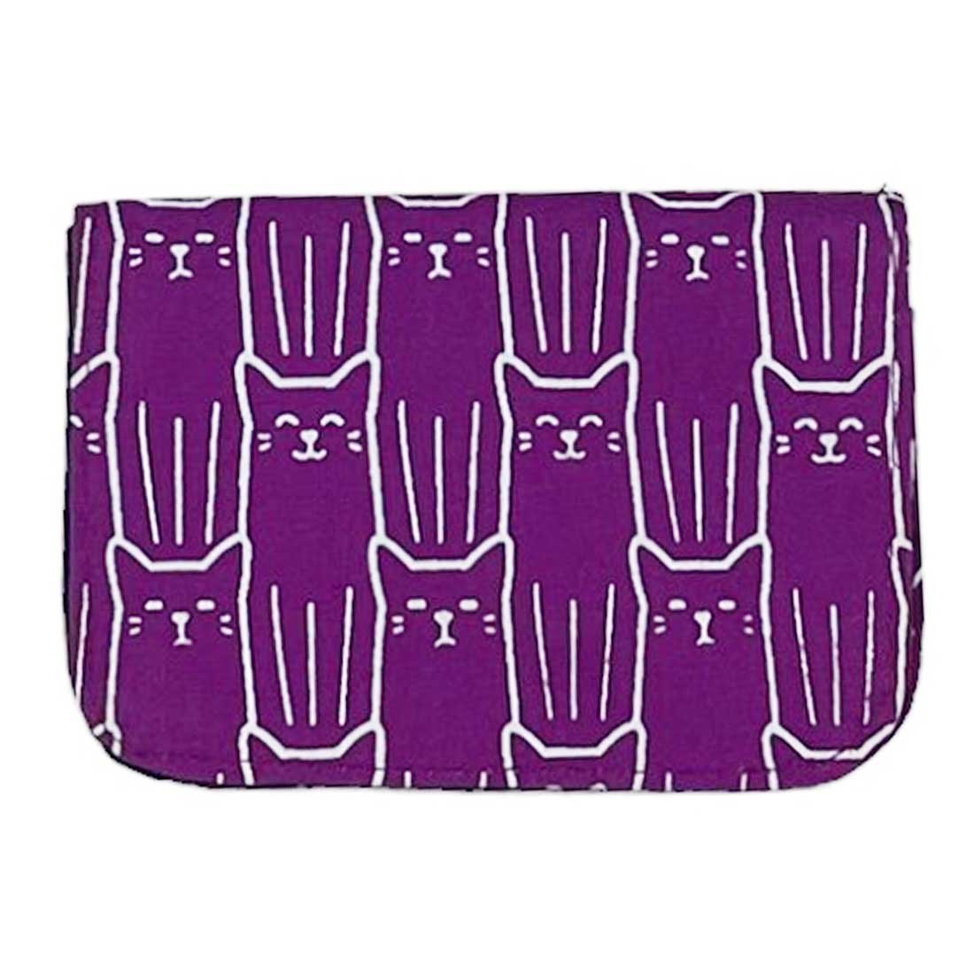 Cotton Card Holder -  Cat Prints
