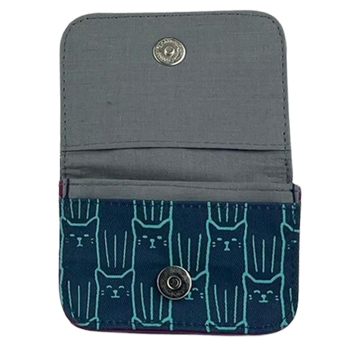 Cotton Card Holder -  Cat Prints