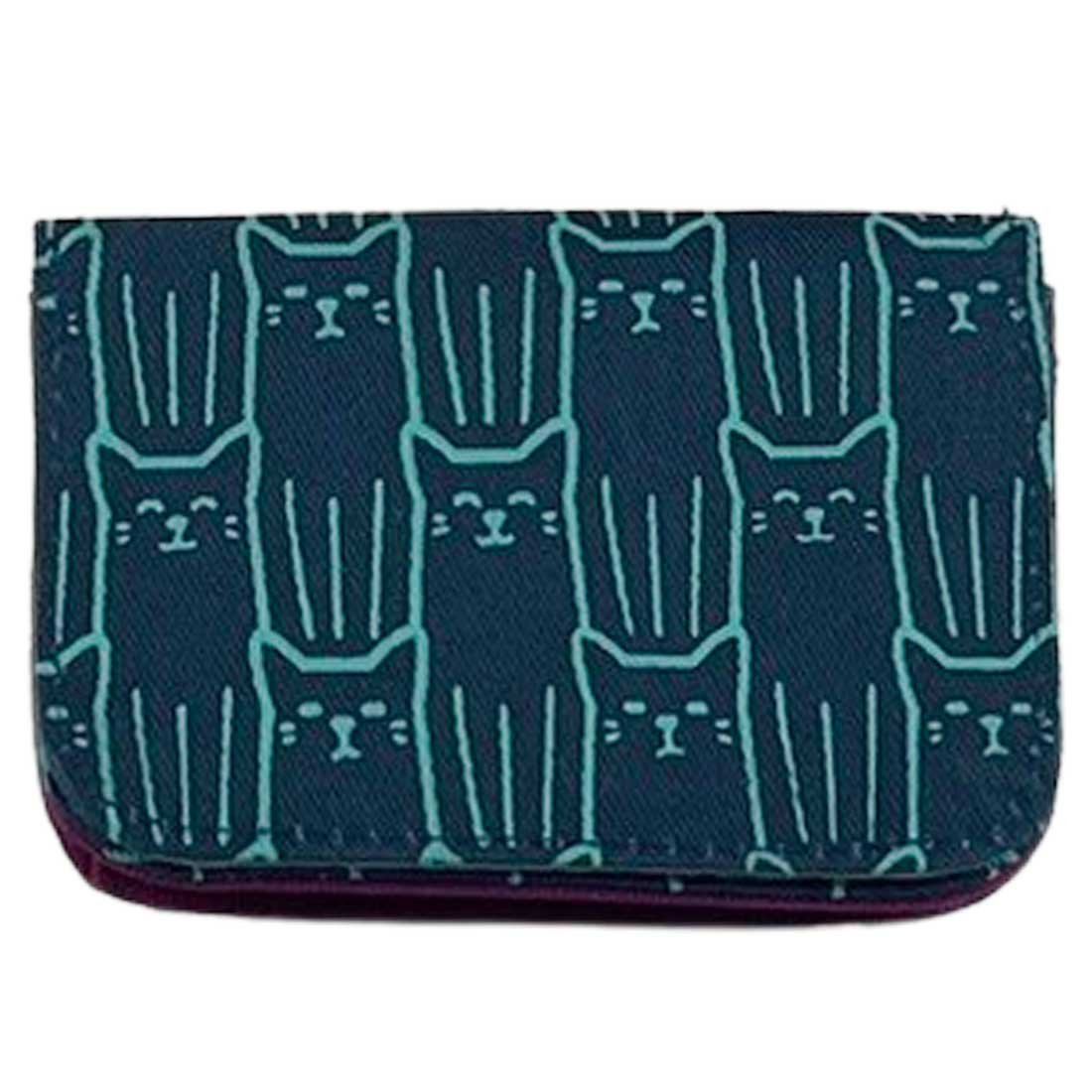 Cotton Card Holder -  Cat Prints