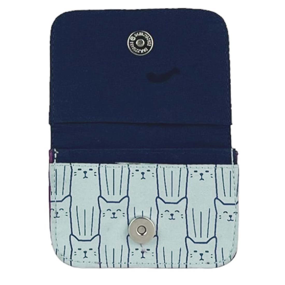 Cotton Card Holder -  Cat Prints
