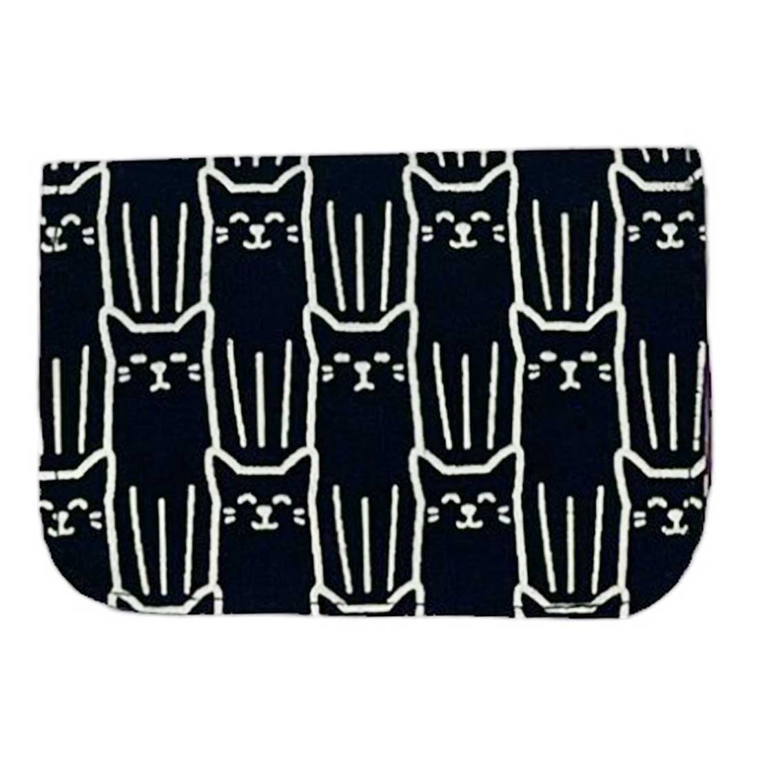 Cotton Card Holder -  Cat Prints
