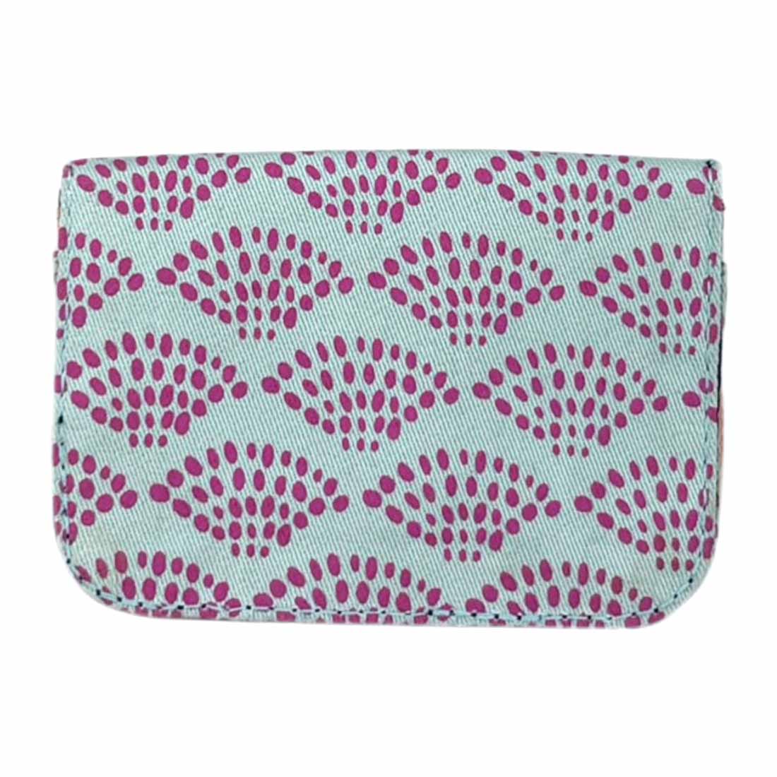 Cotton Card Holder - Spring Dots