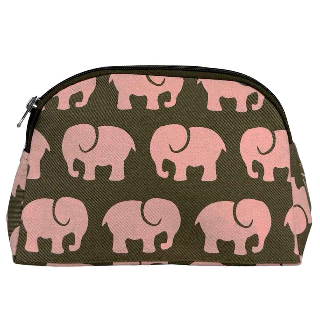 Cotton Cosmetic Case - Elephants
