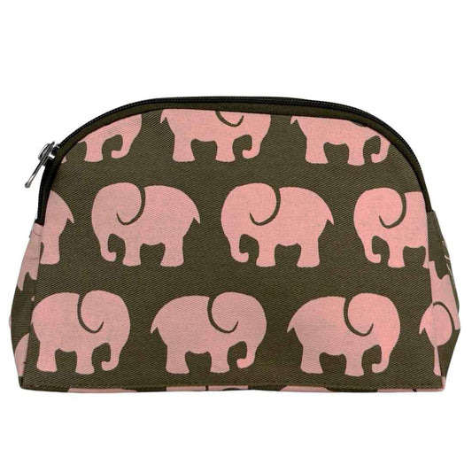 Cotton Cosmetic Case - Elephants