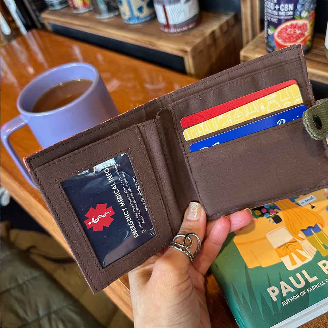 Cotton Fair Trade Wallet - Dog Prints